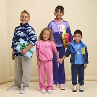 Okie Dokie Cargo Toddler & Little Boys Cuffed Regular Fit French Terry Jogger Pant