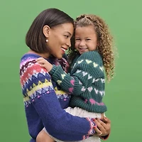 Thereabouts Little & Big Kid Girls Crew Neck Long Sleeve Pullover Sweater