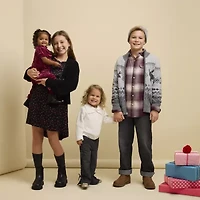 Thereabouts Little & Big Kid Boys Long Sleeve Regular Fit Flannel Shirt