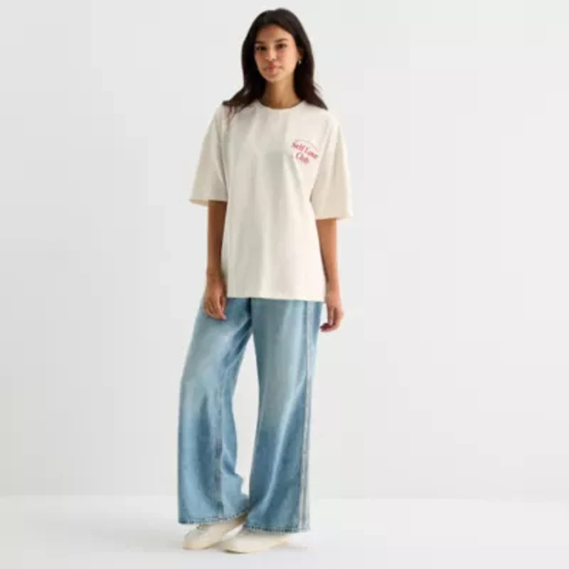 Grayson Threads, The Label Womens Juniors Crew Neck Short Sleeve Graphic T-Shirt