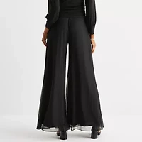MSK Womens Mid Rise Wide Leg Palazzo Pant