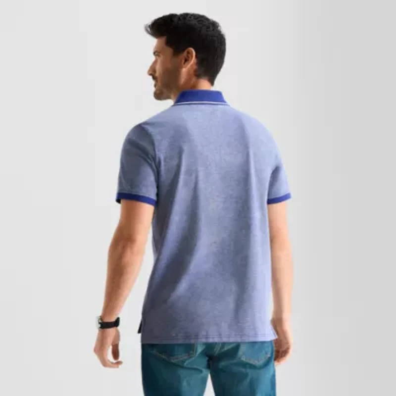 St. John's Bay Essential Oxford Mens Classic Fit Short Sleeve Polo Shirt