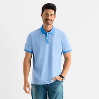 St. John's Bay Essential Oxford Mens Classic Fit Short Sleeve Polo Shirt