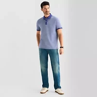 St. John's Bay Essential Oxford Mens Classic Fit Short Sleeve Polo Shirt