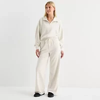 Arizona Womens Juniors Wide Leg Sweatpant