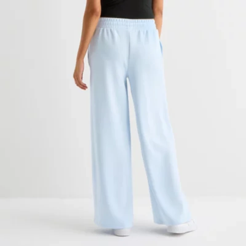 Arizona Womens Juniors Wide Leg Sweatpant