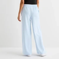 Arizona Womens Juniors Wide Leg Sweatpant