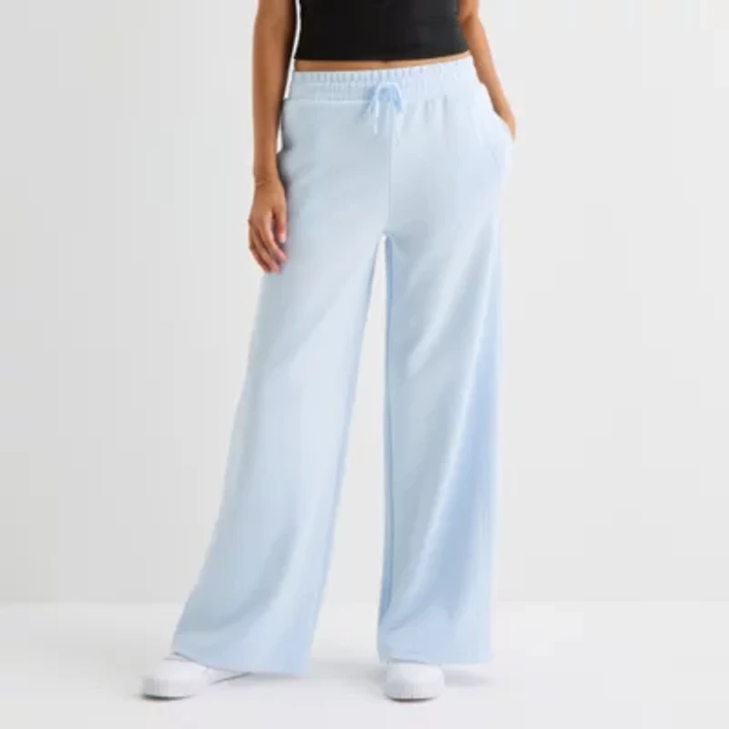 Arizona Womens Juniors Wide Leg Sweatpant