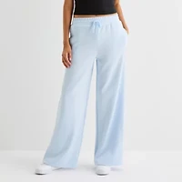 Arizona Womens Juniors Wide Leg Sweatpant