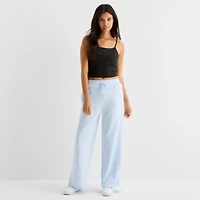 Arizona Womens Juniors Wide Leg Sweatpant