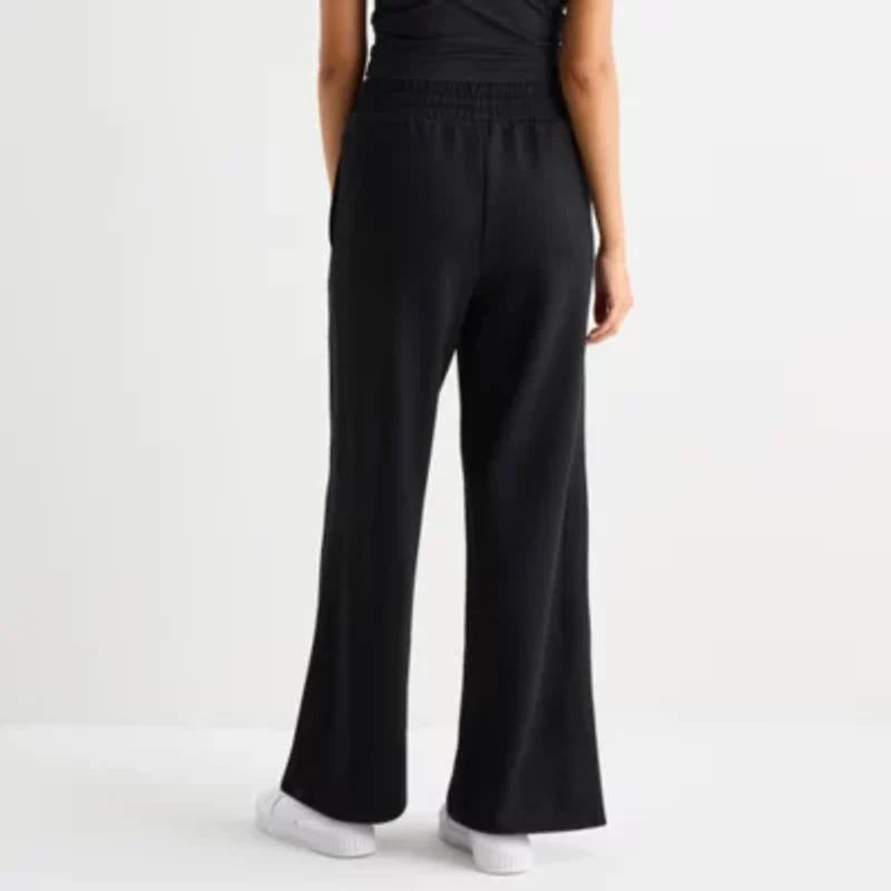 Arizona Womens Juniors Wide Leg Sweatpant