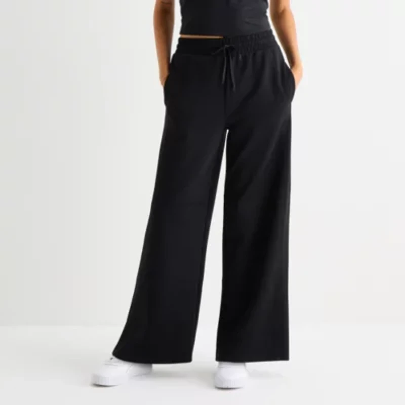 Arizona Womens Juniors Wide Leg Sweatpant