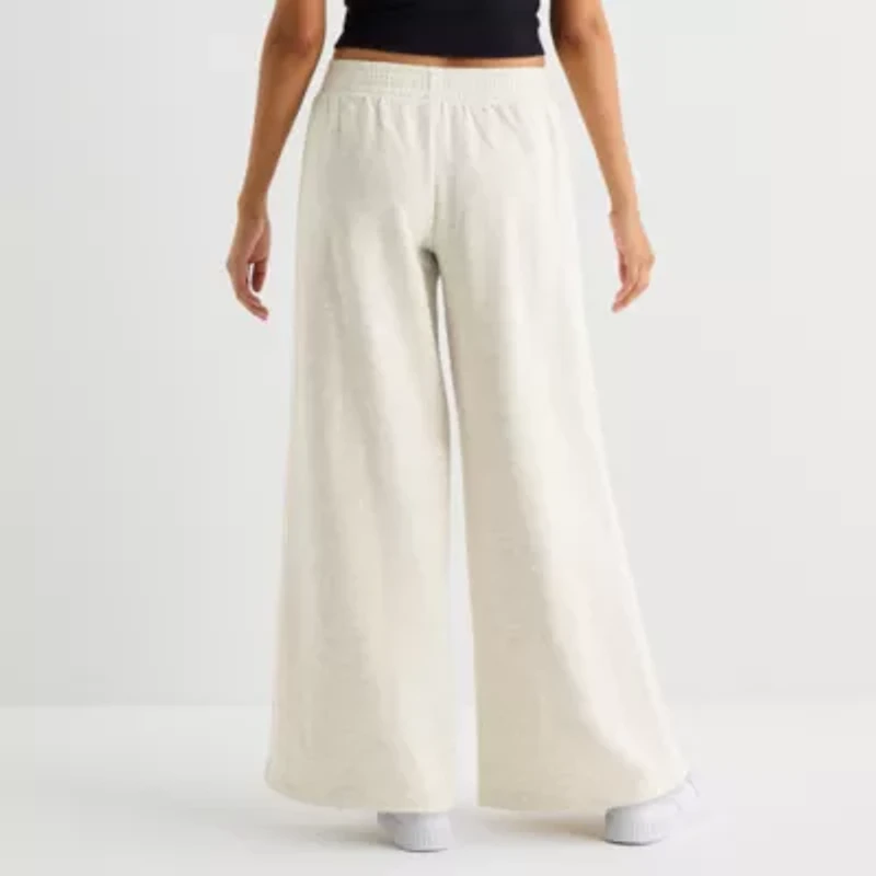 Arizona Womens Juniors Straight Fleece Sweatpant