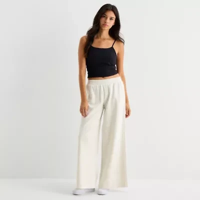 Arizona Womens Juniors Straight Fleece Sweatpant