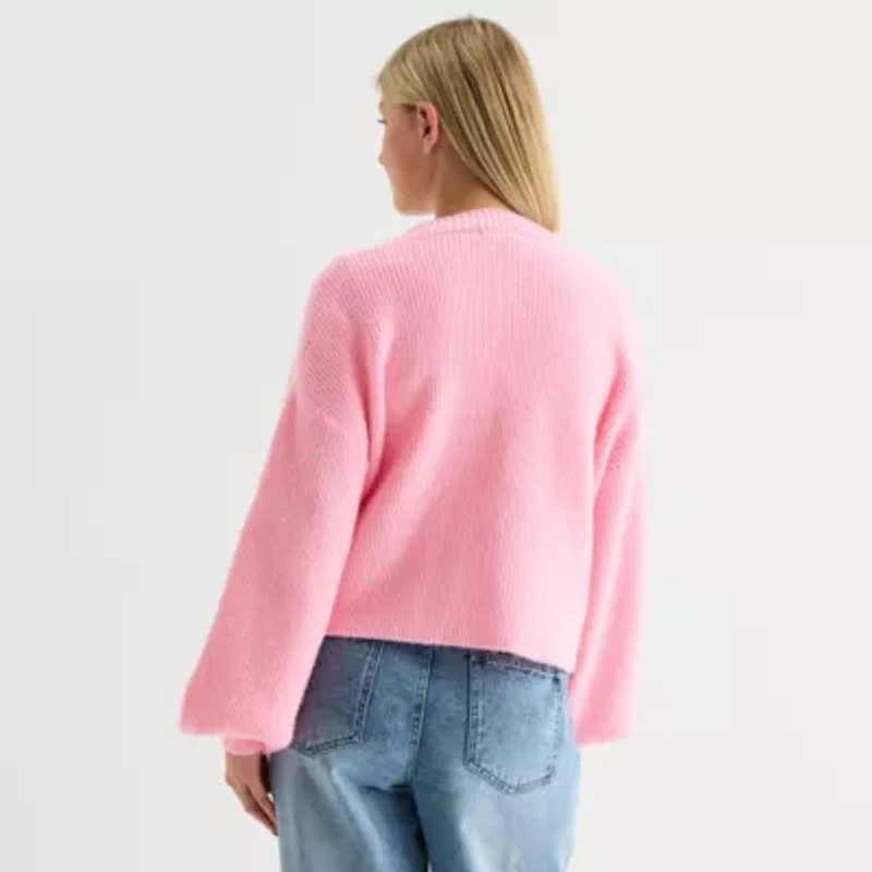 Forever 21 Womens V Neck Long Sleeve Button Juniors Cardigan