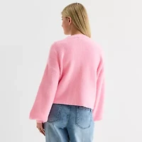 Forever 21 Womens V Neck Long Sleeve Button Juniors Cardigan