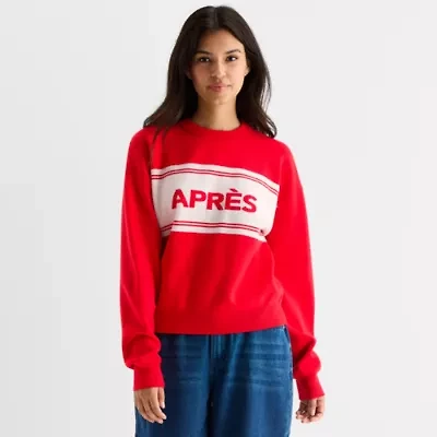 Forever 21 Juniors Womens Crew Neck Long Sleeve Pullover Sweater