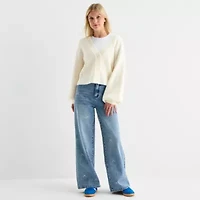 Forever 21 Womens V Neck Long Sleeve Button Juniors Cardigan