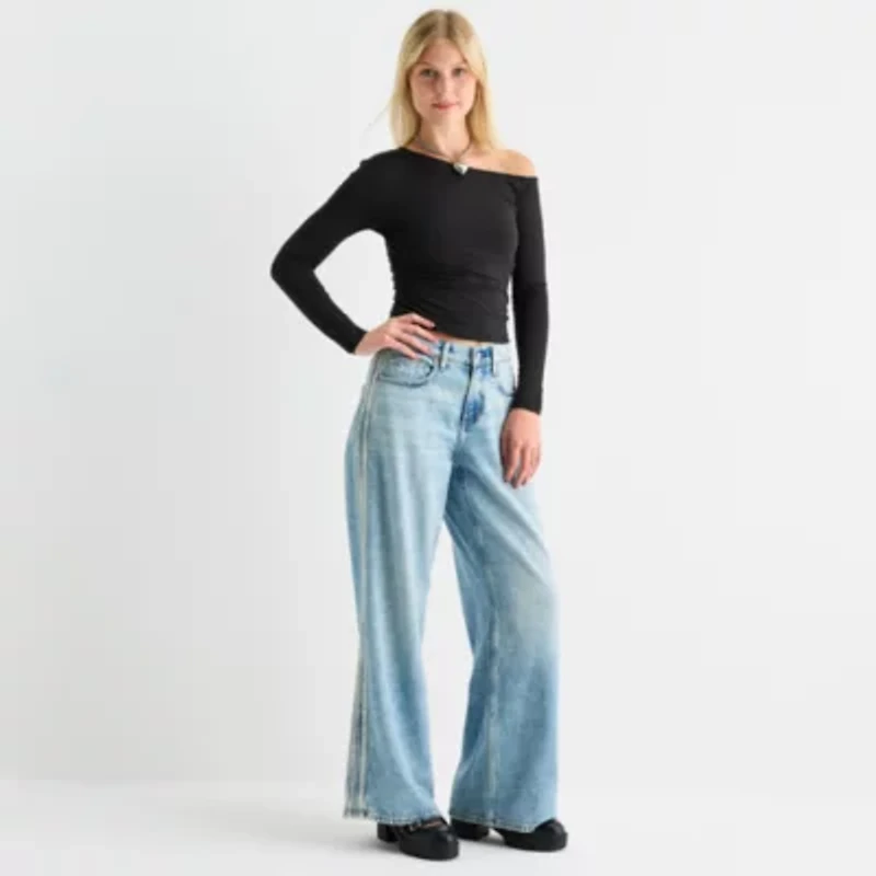 Arizona Girls Juniors Long Sleeve Blouse