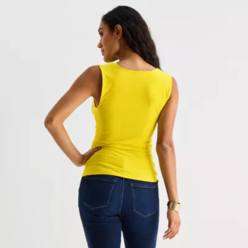 Bold Elements Womens Cowl Neck Sleeveless Blouse