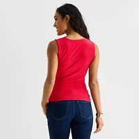 Bold Elements Womens Cowl Neck Sleeveless Blouse