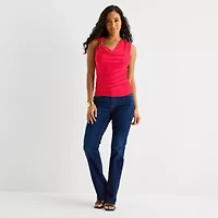 Bold Elements Womens Cowl Neck Sleeveless Blouse