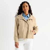 St. John's Bay Womens Hooded Lightweight Anorak
