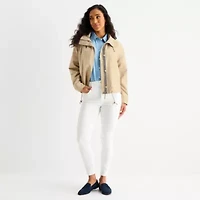 St. John's Bay Womens Hooded Lightweight Anorak