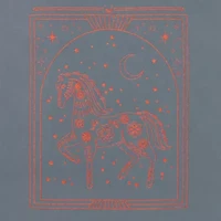 Grayson Threads, The Label Womens Juniors Crew Neck Short Sleeve Year Of Horse Graphic T-Shirt