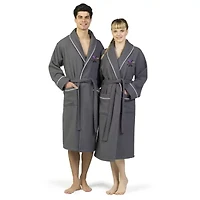 Linum Home Textiles Halloween Waffle Terry Bathrobe Unisex Adult Long Sleeve Length Robe