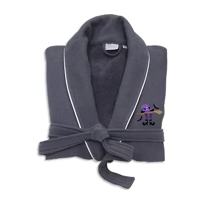 Linum Home Textiles Halloween Waffle Terry Bathrobe Unisex Adult Long Sleeve Length Robe