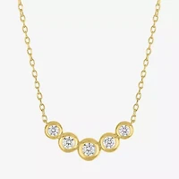 Diamond Addiction G-H / Si2-I1 Womens 1/3 CT. T.W. Lab Grown White Diamond 10K Gold 18 Inch Pendant Necklace