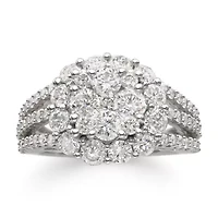 3 CT. T.W. Diamond 14K White Gold Engagement Ring