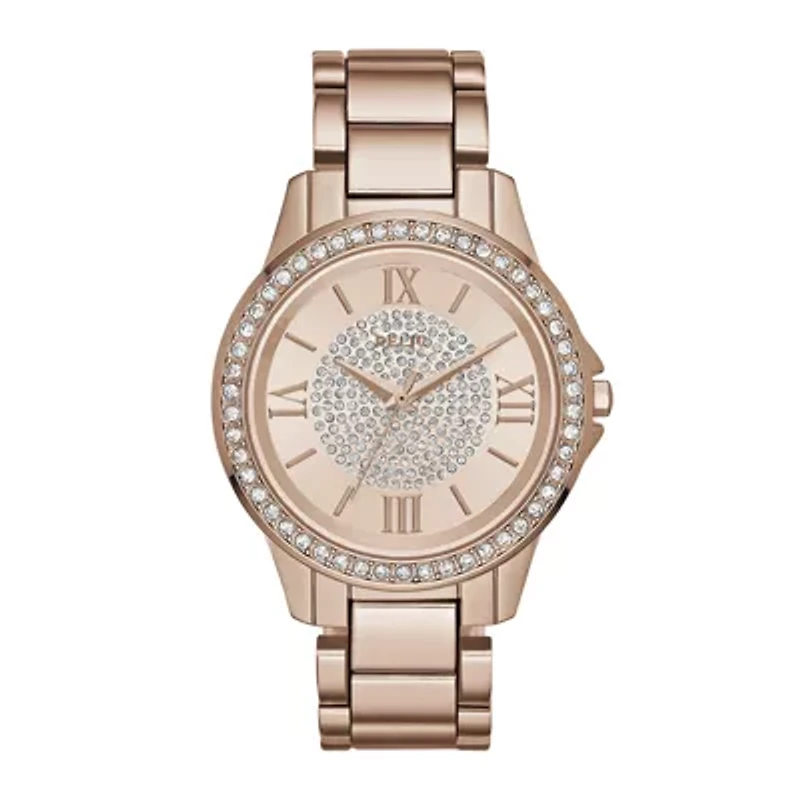 Relic By Fossil Womens Rose Goldtone Stainless Steel Bracelet Watch Zr12178