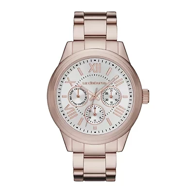 Liz Claiborne® Womens Rose Gold-Tone Bracelet Watch	