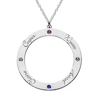 Personalized 14K Gold Over Silver Pendant Necklace