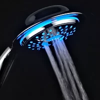 PowerSpa® All-Chrome LED Handheld Shower with Air Jet LED Turbo Pressure-Boost Nozzle Technology