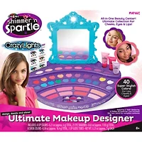 Cra-Z-Art Shimmer 'N Sparkle Crazy Lights Ultimatemake Up Designer Kit Craft Kit