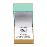 Footnotes Believe Womens Sterling Silver Band