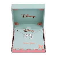Disney Classics Womens Pure Silver Over Brass 16 Inch Pendant Necklace