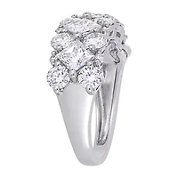 Womens 2.5MM 1/10 CT. T.W. Lab Created White Moissanite 10K Gold Eternity Band