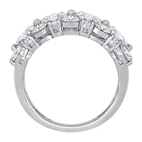 Womens 2.5MM 1/10 CT. T.W. Lab Created White Moissanite 10K Gold Eternity Band