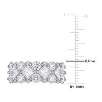 Womens 2.5MM 1/10 CT. T.W. Lab Created White Moissanite 10K Gold Eternity Band