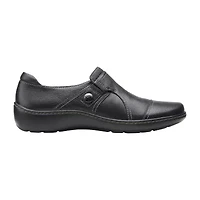 Clarks Cora Poppy Womens Cap Closed Toe Slip-On Shoe