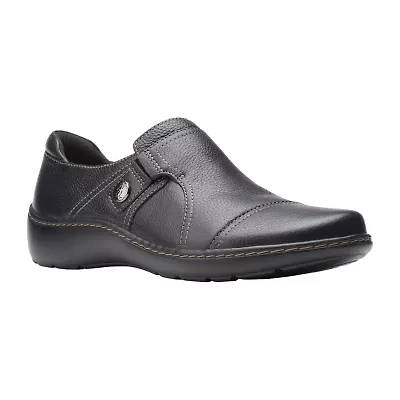 Clarks Cora Poppy Womens Cap Closed Toe Slip-On Shoe