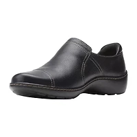 Clarks Cora Poppy Womens Cap Closed Toe Slip-On Shoe