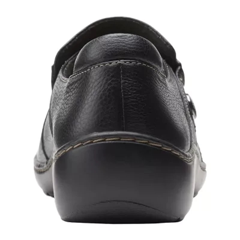 Clarks Cora Poppy Womens Cap Closed Toe Slip-On Shoe