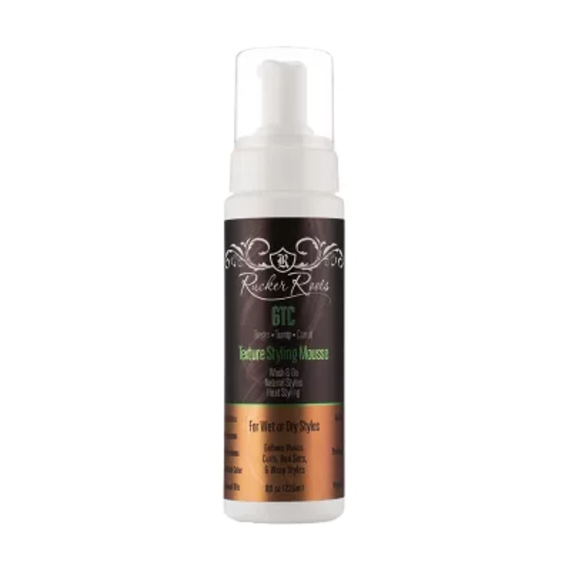 Rucker Roots Ginger Turnip Carrot Texture Styling Hair Mousse 8 oz.