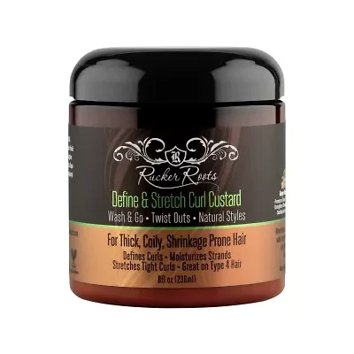Rucker Roots Define & Stretch Curl Custard Hair Pomade 8 oz.