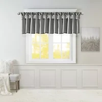 Madison Park Natalie 50"W X 26"L Lightweight Twisted Tab Top Tailored Valance